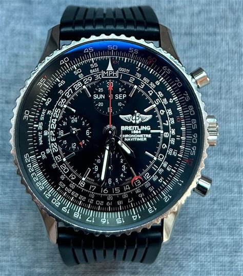 breitling 1884 automatic blau mit blauen lederarmband|Breitling Navitimer 1884 .